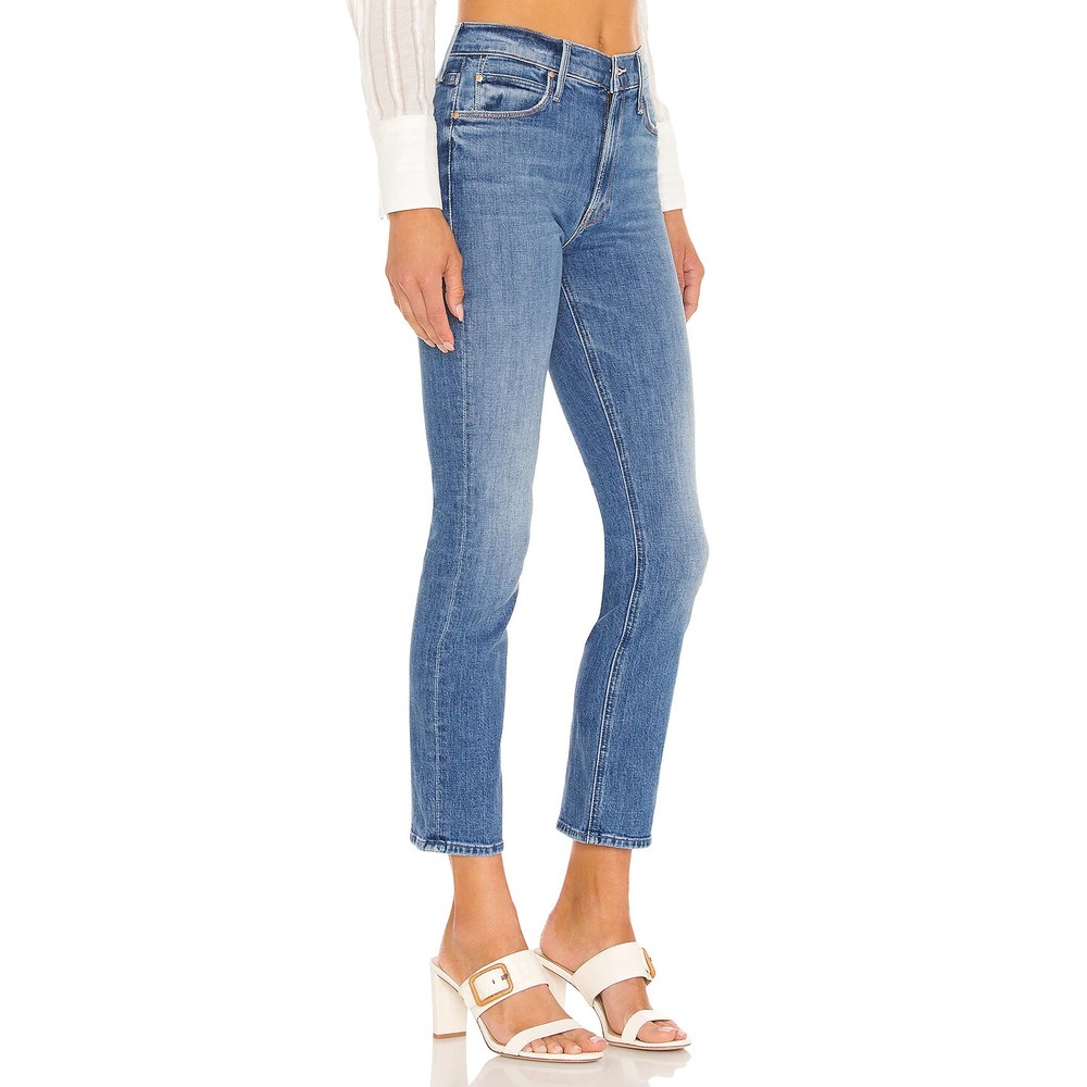 MOTHER Mid Rise Dazzler Ankle Cut & Paste Straight Leg Jeans Size 25 $228 - Picture 3 of 9